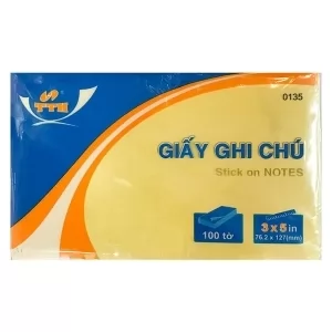 Giấy chi chú (note) TTH 0135 ( 3x5 in) xấp 100 tờ