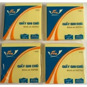 Giấy chi chú (note) TTH 0133 ( 3x3 in) xấp 100 tờ