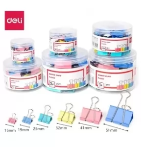Kẹp bướm màu deli 15mm